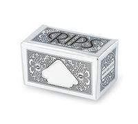 RIPS XTRA THIN REGULAR PAPER CIGARETTE PAPERS ROLLS(BLACK SILVER) - 12 ROLLS BY TRENDZ