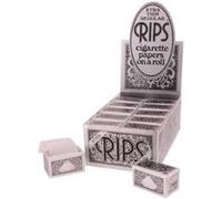 RIPS XTRA THIN REGULAR PAPER CIGARETTE PAPERS ROLLS(BLACK SILVER) - 3 ROLLS BY TRENDZ