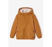 Ripstop Parka with Faux Fur Lining for Boys bronze