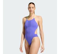 Adidas Ripstream 3 Stripes Tie Back Swimsuit Purple 44 Woman