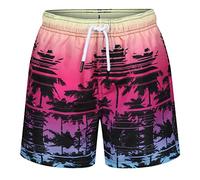 RIPT Boy's Quick Dry Uv 50 Sun Protection Peach Finish Swim Shorts Trunks, Pink, 3-4 Years