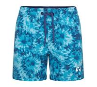 RIPT Boys Quick Dry Uv 50 Sun Protection Peach Finish Swimming Swim Shorts Trunks, Blue Tie Dye, 7-8 Years UK