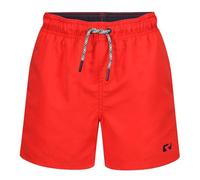 RIPT Boys Quick Dry Uv 50 Sun Protection Peach Finish Swimming Swim Shorts Trunks, Red, 5-6 Years UK