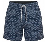 RIPT Boys Swim Shorts Quick Dry Board Shorts with Mesh Lining Drawstring Waist UV 50 Sun Protection Surfing Swimming Trunks (Airforce Blue Diamond Print, 5-6 Years)