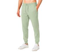 RIPT Men’s Fleece Joggers with Drawstring Waist Cuffed Tracksuit Bottoms with Pockets Soft Touch Sweatpants for Gym & Loungewear (Khaki, S)