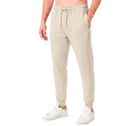RIPT Men’s Fleece Joggers with Drawstring Waist Cuffed Tracksuit Bottoms with Pockets Soft Touch Sweatpants for Gym & Loungewear (Sand, XL)