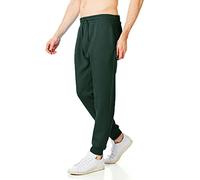 RIPT Men’s Fleece Joggers with Drawstring Waist Cuffed Tracksuit Bottoms with Pockets Soft Touch Sweatpants for Gym & Loungewear (Charcoal, L)