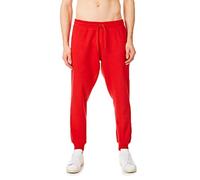 RIPT Men’s Fleece Joggers with Drawstring Waist Cuffed Tracksuit Bottoms with Pockets Soft Touch Sweatpants for Gym & Loungewear (Red, XL)