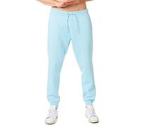 RIPT Men’s Fleece Joggers with Drawstring Waist Cuffed Tracksuit Bottoms with Pockets Soft Touch Sweatpants for Gym & Loungewear (Aqua, L)