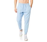 RIPT Men’s Fleece Joggers with Drawstring Waist Cuffed Tracksuit Bottoms with Pockets Soft Touch Sweatpants for Gym & Loungewear (Cashmere Blue, M)