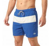 RIPT Men’s Quick Dry Swim Shorts with Mesh Lining Drawstring Waist UV50 Sun Protection Beach & Swimming Trunks (Royal Blue/White, XL)