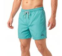 RIPT Men’s Quick Dry Swim Shorts with Mesh Lining Drawstring Waist UV50 Sun Protection Beach & Swimming Trunks (Turquoise, L)