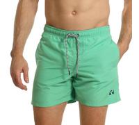 RIPT Men’s Quick Dry Swim Shorts with Mesh Lining Drawstring Waist UV50 Sun Protection Beach & Swimming Trunks (Aqua, S)