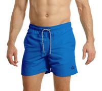 RIPT Men's Performance Essentials Quick Dry UV 50 Sun Protection Swim Shorts Trunks, Royal Blue, M