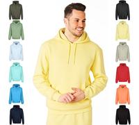 RIPT Men's Fleece Pullover Hoodie Soft Hooded Sweat Top with Pockets and Drawstrings Long Sleeves Casual Sweatshirt for Gym & Loungewear (Yellow, XXL)