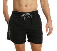 RIPT Mens Performance Essentials Quick Dry Uv 50 Sun Protection Swim Shorts Trunks, Black/Grey, XXL UK