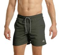 RIPT Mens Performance Essentials Quick Dry Uv 50 Sun Protection Swim Shorts Trunks, Charcoal, S UK