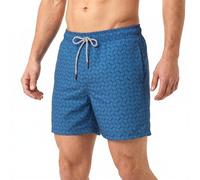 RIPT Men's Swim Shorts Quick Dry UV 50, Blue Swirl Print, S