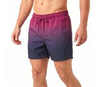 RIPT Men's Swim Shorts Quick Dry UV 50, Pink Dip Dye, S