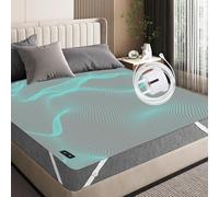 RIQINXIN Grounding Bed Sheet Conductive Grounding Mat with EU Grounding Cable Grounding Product (140 x 200 cm) Grey