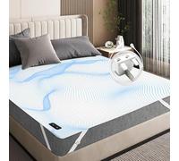 RIQINXIN Grounding Bed Sheet Grounding Mat Earthing UK with 10% Silver Fiber & 90% Organic Cotton Natural Wellness and Healthy Earth Energy Mat (150×200cm) White