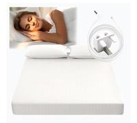 RIQINXIN Grounding Fitted Sheet Improve Sleep Grounding Mat Earthing UK with 90% Organic Cotton + 10% Pure Silver Fiber Fitted Earth Sheets White 200x200x35cm