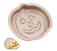 ririess Halloween Pumpkin Mini Cake Tin, 13.6cm Non-Stick Cake Pan Pie Molud Bakeware Tray for Halloween Cake Baking Muffin Chocolate Mould