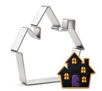 Ririess Haunted House Cookie Cutter, Stainless Steel Halloween Cutter