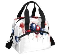 RIRIXING Balloons Flying Lunch Tote Bag Balloons Reusable Insulated Lunch Box, Suitable for Work Picnics Or Travel
