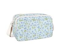 RIRIXING Women's Crossbody Bag with Multiple Pockets - Floral Adjustable Strap Shoulder Bag, Anti-Theft Zip Purse for Travel, Shopping, Daily Use, Small Handbag for Women, Veronica Flower