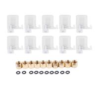 rirue 10PCS Eco Solvent Printer Ink Damper Dx5 Printhead Dumper for Print Head Mutoh Galaxy Human Xuli Plotter 4x3Mm Tube