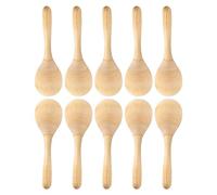 rirue 10Pcs Maracas Hand Percussion Rattles DIY Wood Maracas with Crisp Blow Sound for Music Party Favors