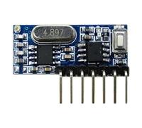 rirue 433mhz Superheterodyne Wireless Receiving Module Wireless Decoding Receiving Module 4 Channel Output Decoding Receiver for 433 Mhz Remote Controls