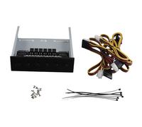 rirue 6 Way Hard Disk Controller Hard Drive Power Switch Module for Desktop Computer Support 2.5/3.5 Inch SATA HDD