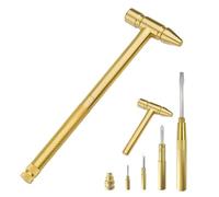 rirue Hand Tools 6 In1 Micro-Multifunction Hammer, 6 in 1 Mini Multifunction Craft Hammer & Screwdrive Mini Mallet