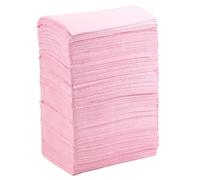 rirue Pink 125Pcs Absorbent Tattoo Tablecloth Disposable Tattoo Cloth Towel Cleaning Pad Waterproof Paper Tablecloth Pad Double Board Tattoo Accessories 45x33Cm
