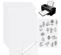 rirue Stick & Embroidery Paper for Embroidery Dissolvable Embroidery Transfer for Transferring Embroidery Patterns 5PCS