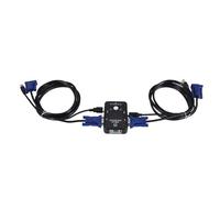 rirue Usb 2.0 Kvm Switch 2 Port Usb Switcher 1920 * 1440 Vga Svga Switch Splitter Box For Computer Sharing Monitor Keyboard