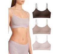 Risalti Bras for Women Wireless Bra Narrow Shoulder 3 Pack - Bralettes for Women Light Support, Women's Bras Microfibre, Seamless Bra, Comfort Bra, Womens Bras, Ladies Bras - Made in Italy