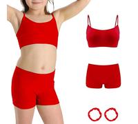 Risalti Girls Bra and Girls Pants Microfibre Set - Girls Bras and Girls Boxers Underwear, Girls Crop Tops and Girls Knickers, Girls Underwear Seamless, Colourful Bracelets Included - Made in Italy