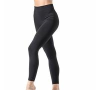 Risalti Gym Leggings for Women Ribbed Ilena - Leggings for Women High Waist, Sports Leggings Elegant, Women's Leggings Microfibre, Seamless Leggings - Made in Italy Black