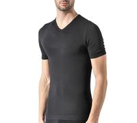 Risalti Mens T-Shirts V Neck Bamboo Seamless - T-Shirt V Neck Men, Men's T-Shirts Bamboo, Softer Than Mens Cotton T Shirts, Mens T Shirt Breathable, Mens T Shirts Comfortable - Made in Italy Black
