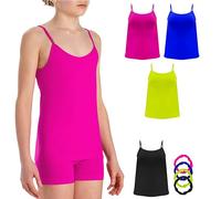 Risalti Microfibre Girls Vest Tops 3+1 Pcs - Girl's Vest Top, Girls' Underwear Vests, Girls Tops, Girls Clothing, Kids Clothes Colourful Bracelets included - Made In Italy