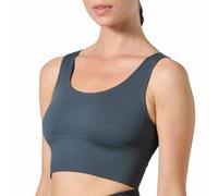 Risalti Sports Bras Women Top Ribbed Ilena - Bras for Women Microfibre, Sports Bra, Women's Bras, Womens Tops Breathable, Crop Tops for Women, Longline Sports Bra Seamless - Made in Italy