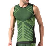 Risalti Thermal Top for Men Sleeveless Energy - Mens Thermal Top Breathable Microfibre, Men's Thermal Tops Technical, Thermal Underwear Mens Seamless, Thermal Base Layer - Made in Italy