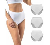 Risalti Underwear Women High Waist Microfibre 3 Pack - Women's Knickers Seamless, Pants For Women, Womens Underwear Multipack, Softer Than Cotton Underwear Women, Ladies Knickers - Made In Italy