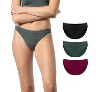 Risalti Underwear Women Low Waist Microfibre 3 Pack - Women's Knickers Seamless, Pants For Women Breathable, Womens Underwear Multipack, Softer than Cotton Underwear Women - Made in Italy