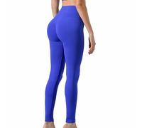 Risalti Women's Leggings Push Up Sculpt - Womens Leggings High Waisted, Sports Leggings Women, Seamless Leggings, Butter Leggings, Ladies Leggings, Yoga Pants for Women - Made in Italy Pacific Blue