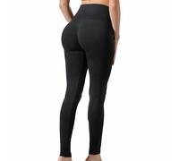 Risalti Women's Leggings Push Up Sculpt - Womens Leggings High Waisted, Sports Leggings Women, Seamless Leggings, Butter Leggings, Ladies Leggings, Yoga Pants for Women - Made in Italy Black