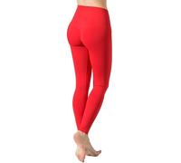 Risalti Women's Leggings Push Up Sculpt - Womens Leggings High Waisted, Sports Leggings Women, Seamless Leggings, Butter Leggings, Ladies Leggings, Yoga Pants for Women - Made in Italy Red